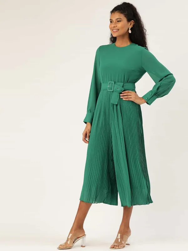 Green_Polyester_Jumpsuit__Casual_Wear__For_Women.