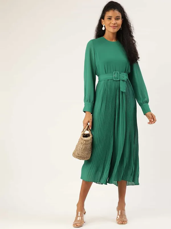 Green_Polyester_Jumpsuit__Casual_Wear__For_Women.