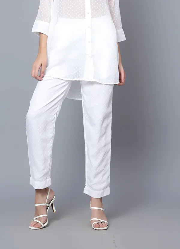 White_Polyester_Self_Design_Regular_Fit_Palazzos_For_Women