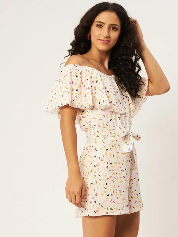 White_Jumpsuit_With_Crepe_Printed_Casual_Wear__For_Women.