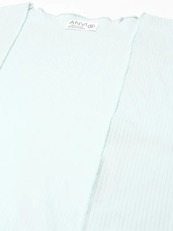 Light_Blue_Cotton_Blend_Full_Sleeve_Striped_Shrug_For_Women