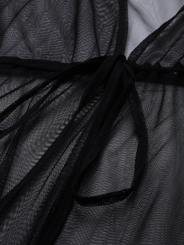 Black_Net_Short_Sleeve_Solid_Shrug_For_Women