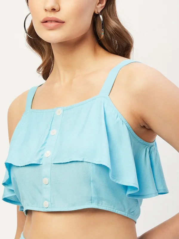 Blue_Viscose_Rayon_Casual_Solid_Square_Neck_Relaxed_Fit_Top_For_Women