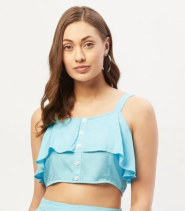 Blue_Viscose_Rayon_Casual_Solid_Square_Neck_Relaxed_Fit_Top_For_Women