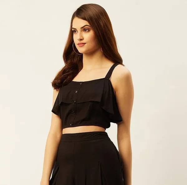 Black_Viscose_Rayon_Casual_Solid_Square_Neck_Relaxed_Fit_Top_For_Women