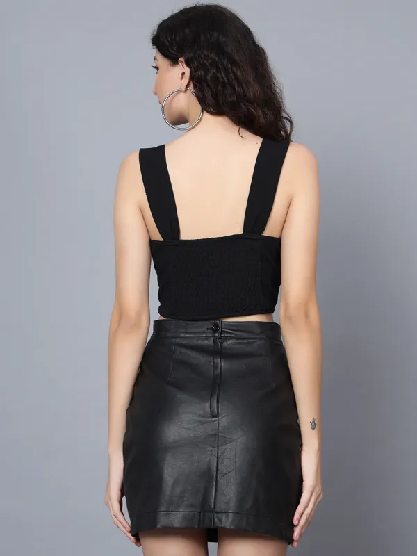 Black_Polyester_Party_Solid_Sweetheart_Neck_Slim_Fit_Top_For_Women