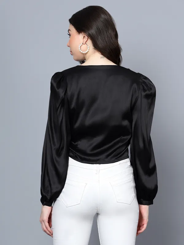 Black_Satin_Full_Sleeve_Solid_Boxy_Fit_Crop_Shirt_For_Women