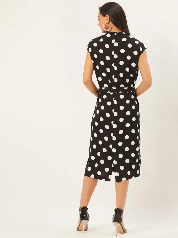 Black_Viscose_Rayon_A-line_Dress_For_Women