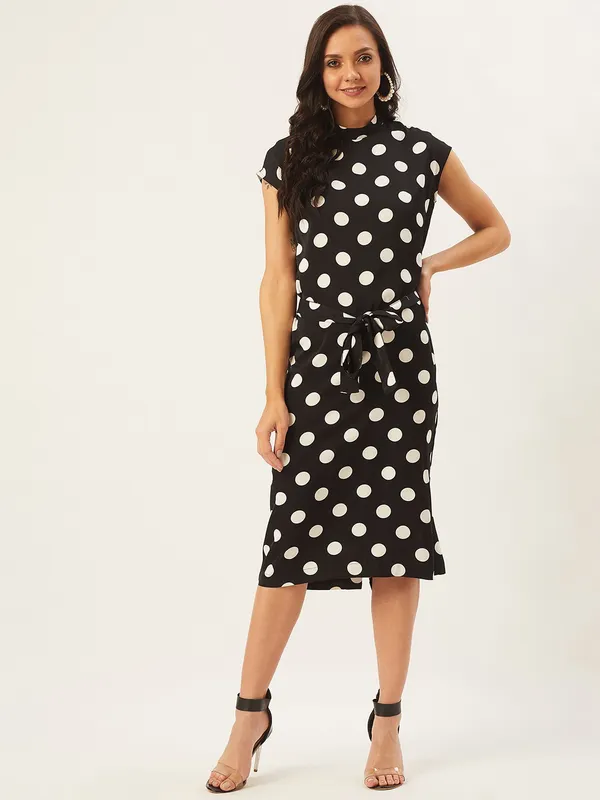 Black_Viscose_Rayon_A-line_Dress_For_Women