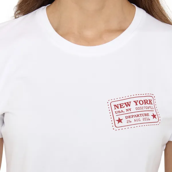 White_Pure_Cotton_Printed_Regular_Fit_Short_Sleeve_T-Shirt_For_Women