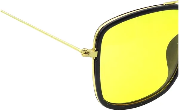 Golden_Retro_Square_Sunglasses_-_For_Unisex