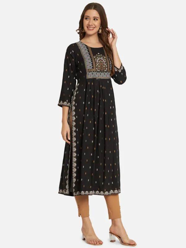Black_Printed_Anarkali_Kurta_For_Women