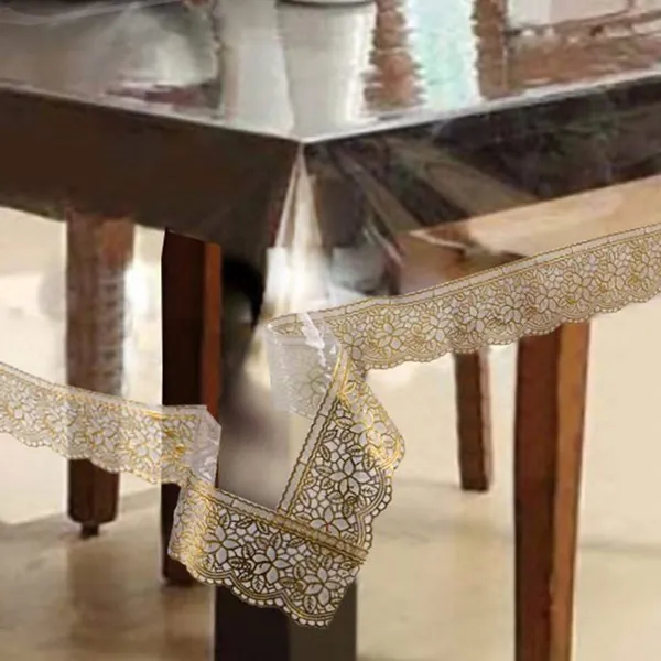 Polyvinyl_Chloride_Geometrical_Rectangular_Embroidered_Lace_Design_Waterproof_6_Seater_Dining_Table_Cover_with_Golden_Lace_(Size_60_X_90_Inches,clear,_Pack_of_1)