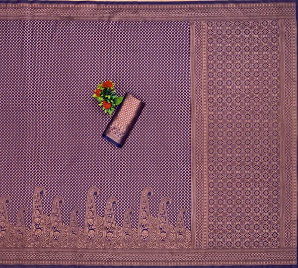 Blue_Woven_Kanjivaram_Silk_Saree_with_Saree_Cover