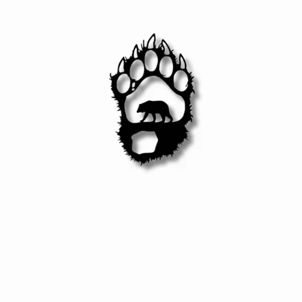 Wooden_Wall_Art_for_Home_Decoration__|_Bear_Paw__|_Black