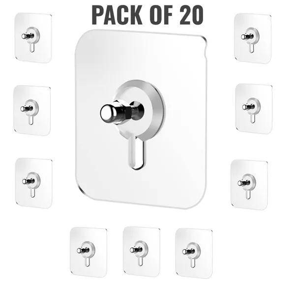Pack_of_20_Nail_Free_Wall_Screw_Adhesive_Non-Trace_No_Drilling_Bathroom_Installation_Hook