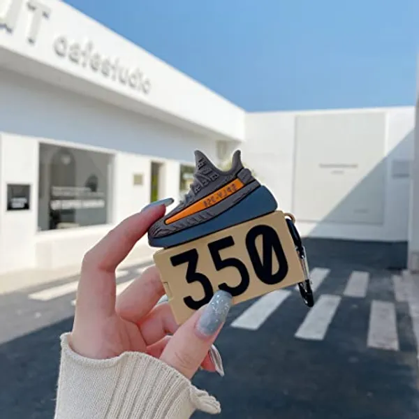 AS PLATINUM Airpods Case, Silicone Sneaker 350 Shoe Box Case Compatible for  AirPods 2/1/Airpod Pro Case,Shockproof Coconut Airpods Case Cover