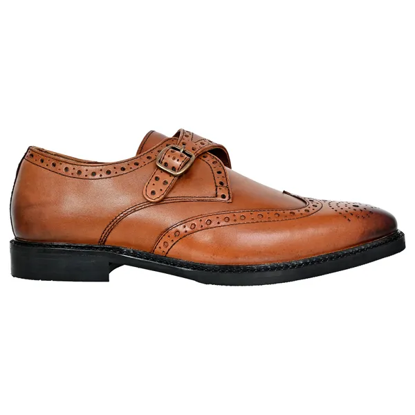 Tan_Leather_Brogues_Single_Strap_Formal_Monk_Shoes