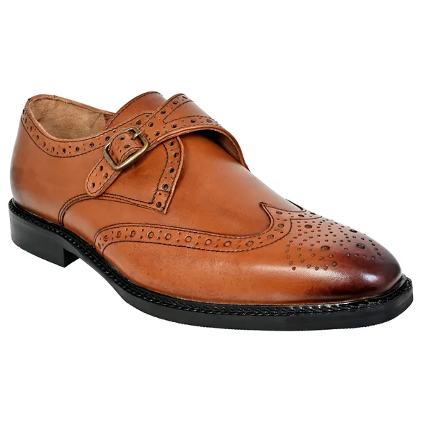 Tan_Leather_Brogues_Single_Strap_Formal_Monk_Shoes