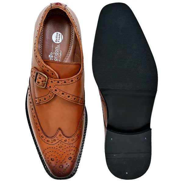 Tan_Leather_Brogues_Single_Strap_Formal_Monk_Shoes