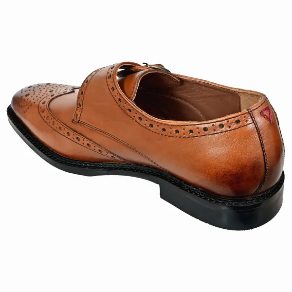 Tan_Leather_Brogues_Single_Strap_Formal_Monk_Shoes