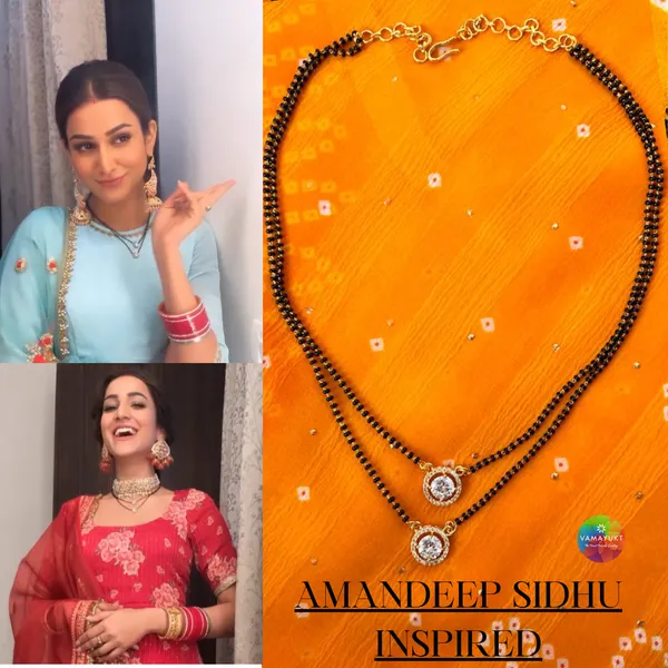 Amandeep_sidhu_2_layer_solitaire_mangalsutra