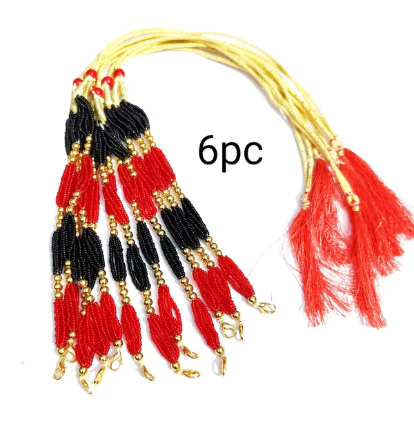 Assamese_Traditional_Red_Black_Tassel/Dori_6