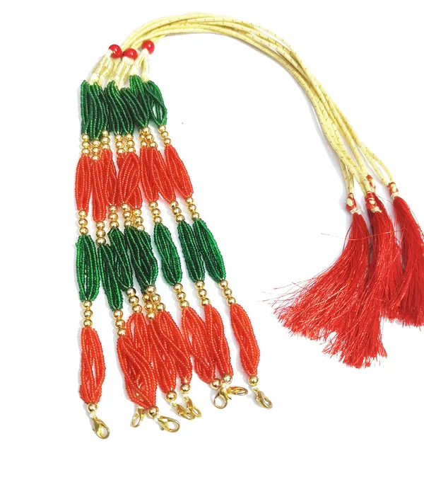 Assamese_Traditional_Red_Green_Tassel_/_Dori_4