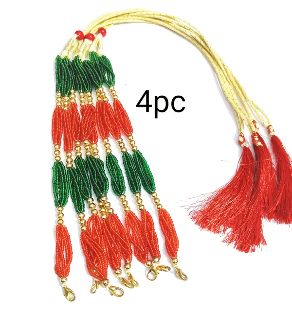 Assamese_Traditional_Red_Green_Tassel_/_Dori_4