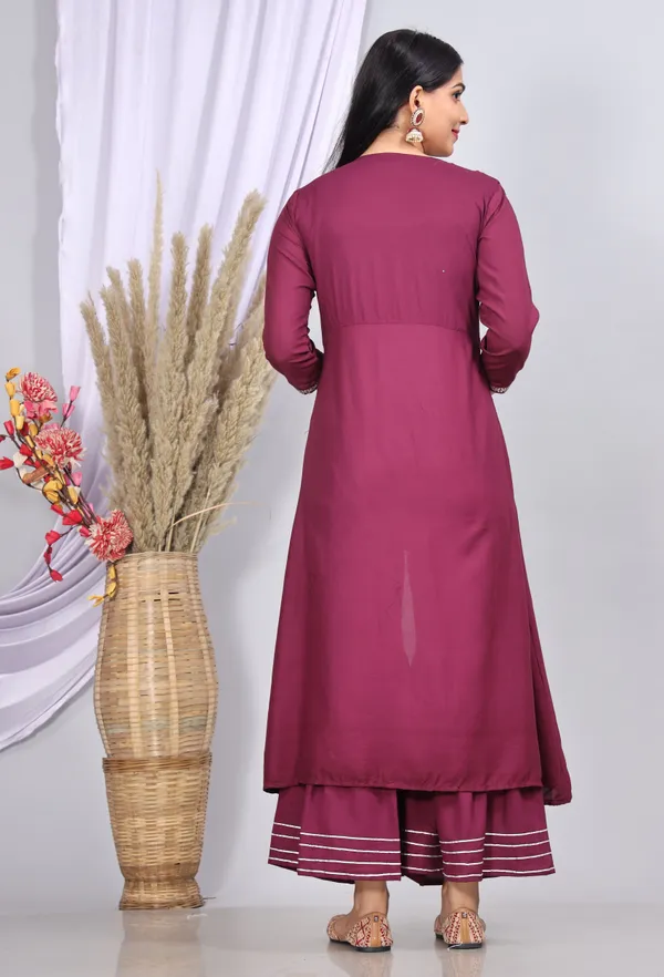 Purple_Viscose_Rayon_Printed_Casual_Wear_Kurta_And_Sharara_For_Women