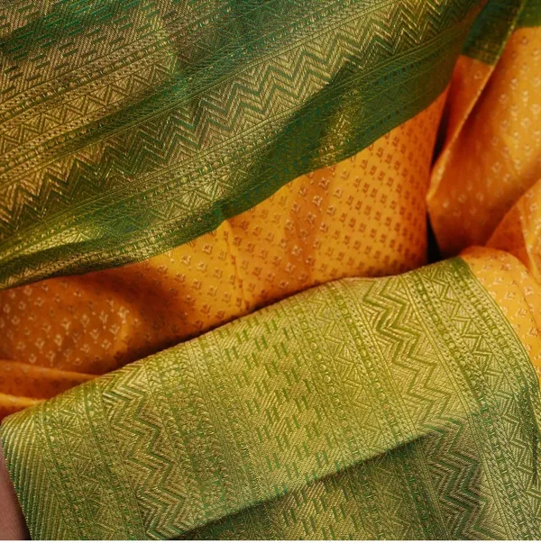 Yellow_Soft_Silk_Saree_With_Blouse_Piece_For_Women