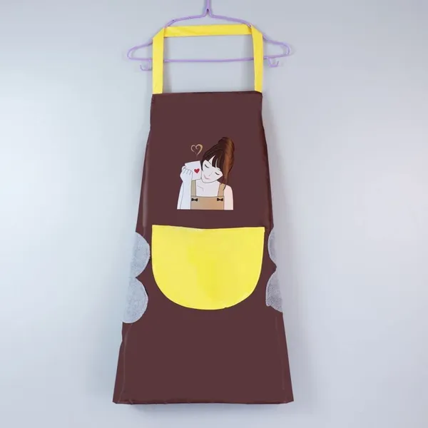 Kitchen_Apron_Cute_Bear_With_Center_Pocket_Hand_Towel_Women_and_Men_Chef_Cooking_Cute_Unisex_Apron_Washable_PVC_Waterproof_for_Kitchen,_Hotel,_Resturant_(Multicolor,_Pack_of_1,_Waterproof)