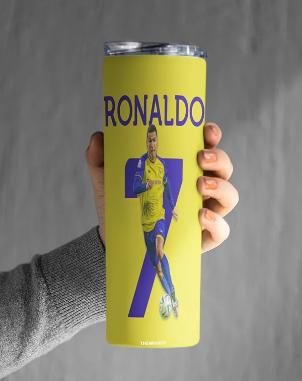 THEWHOOP_Printed_Cristiano_Ronaldo_Stainless_Steel_Tumbler_600_ml_6Hours_HOT_&_Cold_Water_Bottle_Best_Gift_for_Ronaldo_Fans_for_Birthday_or_Special_Occasion
