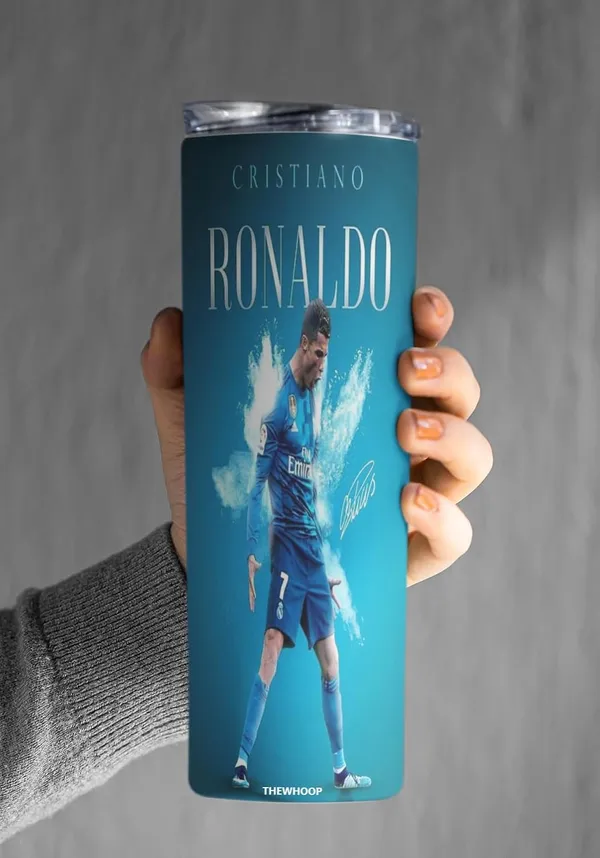 THEWHOOP_Printed_Cristiano_Ronaldo_Stainless_Steel_Tumbler_600_ml_6Hours_HOT_&_Cold_Water_Bottle_Best_Gift_for_Ronaldo_Fans_for_Birthday_or_Special_Occasion
