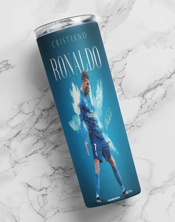 THEWHOOP_Printed_Cristiano_Ronaldo_Stainless_Steel_Tumbler_600_ml_6Hours_HOT_&_Cold_Water_Bottle_Best_Gift_for_Ronaldo_Fans_for_Birthday_or_Special_Occasion