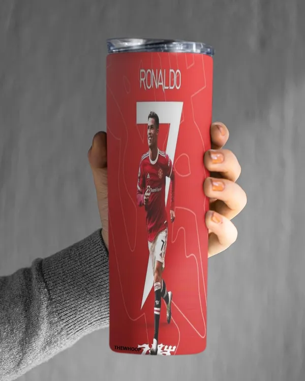THEWHOOP_Printed_Cristiano_Ronaldo_Stainless_Steel_Tumbler_600_ml_6Hours_HOT_&_Cold_Water_Bottle_Best_Gift_for_Ronaldo_Fans_for_Birthday_or_Special_Occasion