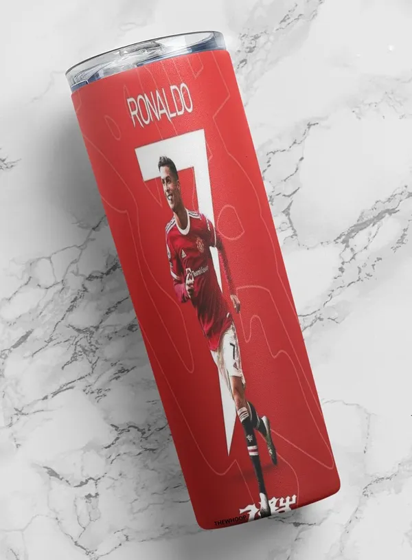 THEWHOOP_Printed_Cristiano_Ronaldo_Stainless_Steel_Tumbler_600_ml_6Hours_HOT_&_Cold_Water_Bottle_Best_Gift_for_Ronaldo_Fans_for_Birthday_or_Special_Occasion