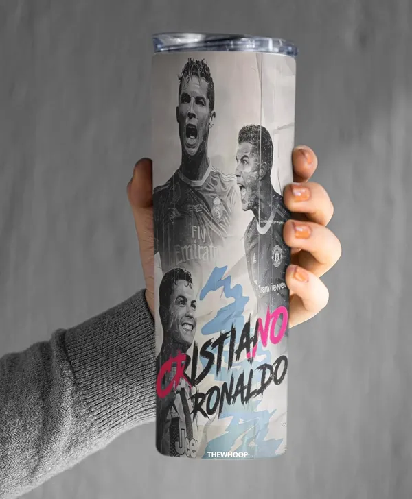 THEWHOOP_Printed_Cristiano_Ronaldo_Stainless_Steel_Tumbler_600_ml_6Hours_HOT_&_Cold_Water_Bottle_Best_Gift_for_Ronaldo_Fans_for_Birthday_or_Special_Occasion