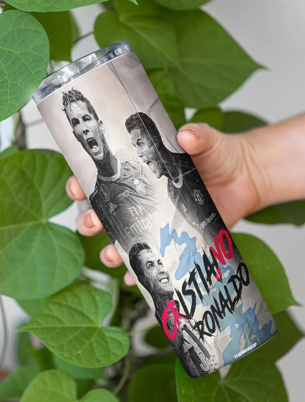 THEWHOOP_Printed_Cristiano_Ronaldo_Stainless_Steel_Tumbler_600_ml_6Hours_HOT_&_Cold_Water_Bottle_Best_Gift_for_Ronaldo_Fans_for_Birthday_or_Special_Occasion