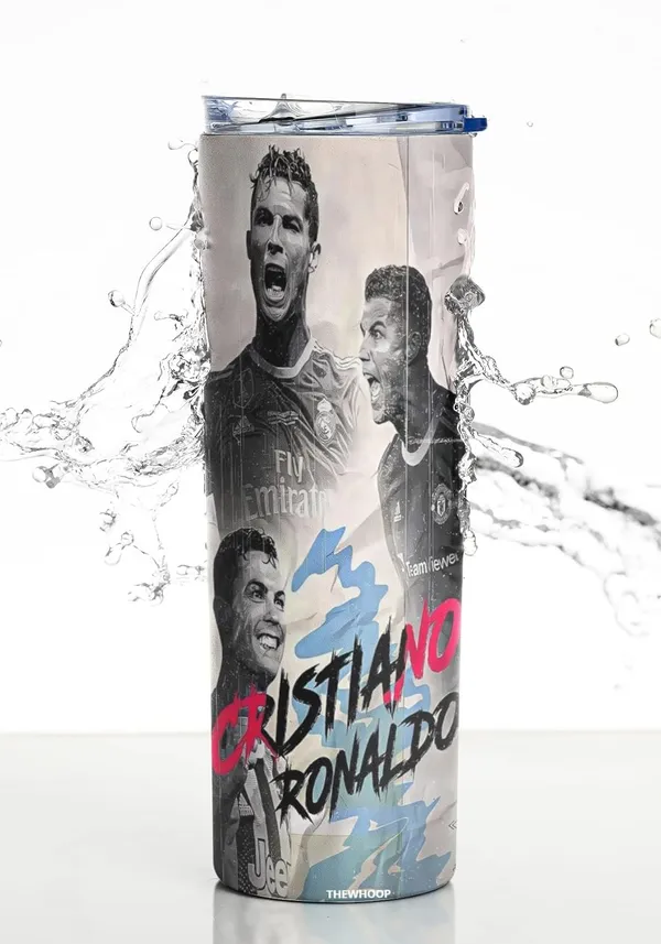 THEWHOOP_Printed_Cristiano_Ronaldo_Stainless_Steel_Tumbler_600_ml_6Hours_HOT_&_Cold_Water_Bottle_Best_Gift_for_Ronaldo_Fans_for_Birthday_or_Special_Occasion