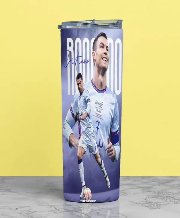 THEWHOOP_Printed_Cristiano_Ronaldo_Stainless_Steel_Tumbler_600_ml_6Hours_HOT_&_Cold_Water_Bottle_Best_Gift_for_Ronaldo_Fans_for_Birthday_or_Special_Occasion