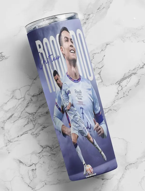 THEWHOOP_Printed_Cristiano_Ronaldo_Stainless_Steel_Tumbler_600_ml_6Hours_HOT_&_Cold_Water_Bottle_Best_Gift_for_Ronaldo_Fans_for_Birthday_or_Special_Occasion