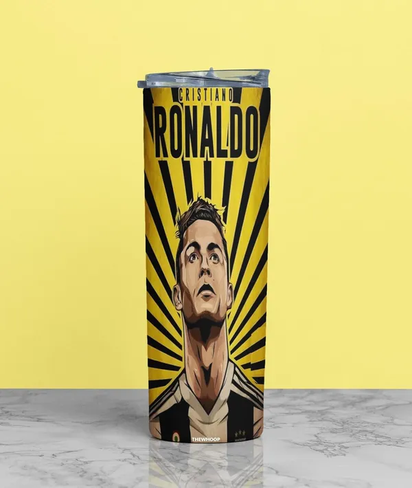 THEWHOOP_Printed_Cristiano_Ronaldo_Stainless_Steel_Tumbler_600_ml_6Hours_HOT_&_Cold_Water_Bottle_Best_Gift_for_Ronaldo_Fans_for_Birthday_or_Special_Occasion