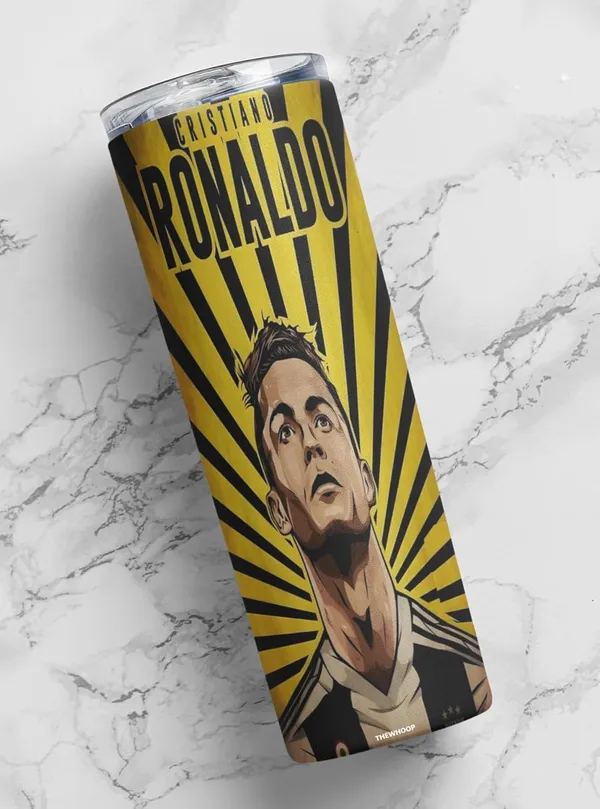 THEWHOOP_Printed_Cristiano_Ronaldo_Stainless_Steel_Tumbler_600_ml_6Hours_HOT_&_Cold_Water_Bottle_Best_Gift_for_Ronaldo_Fans_for_Birthday_or_Special_Occasion