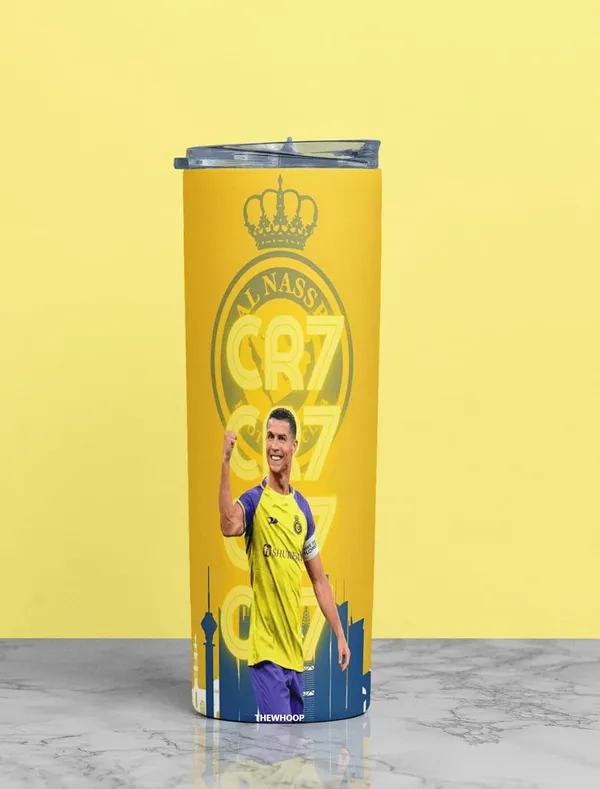 THEWHOOP_Printed_Cristiano_Ronaldo_Stainless_Steel_Tumbler_600_ml_6Hours_HOT_&_Cold_Water_Bottle_Best_Gift_for_Ronaldo_Fans_for_Birthday_or_Special_Occasion