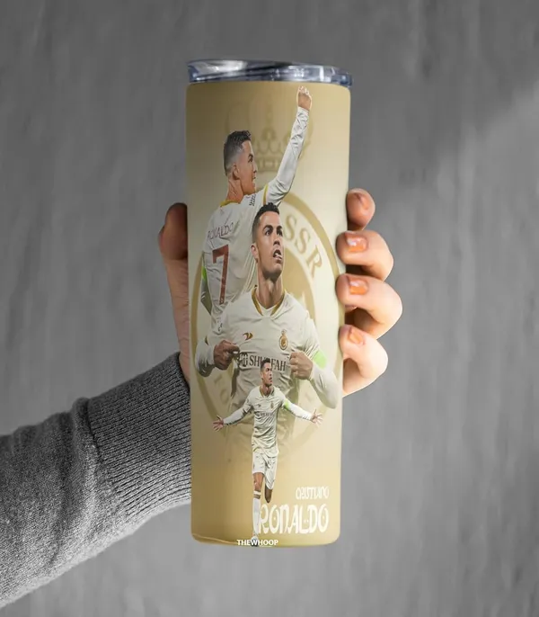 THEWHOOP_Printed_Cristiano_Ronaldo_Stainless_Steel_Tumbler_600_ml_6Hours_HOT_&_Cold_Water_Bottle_Best_Gift_for_Ronaldo_Fans_for_Birthday_or_Special_Occasion