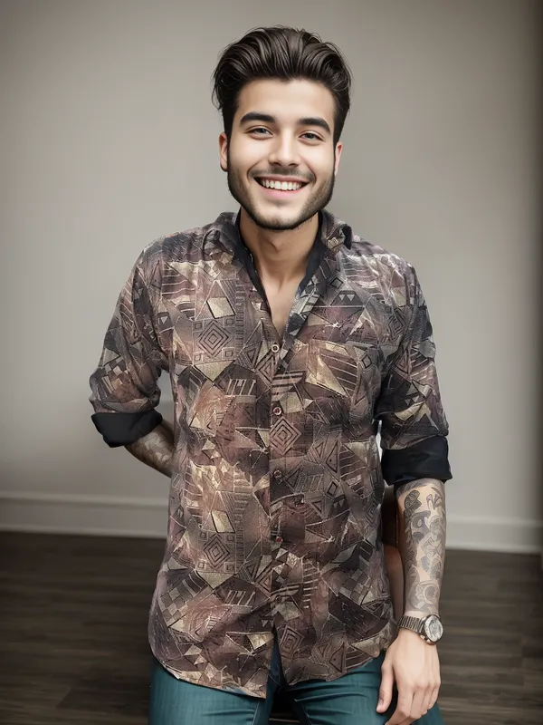 Pagazo_Multi_Color_Colour_Printed_Shirt
