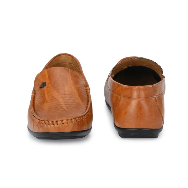 Tan_Brown_Leatherette_And_Airmix_Slip_On_Loafers_For_Men