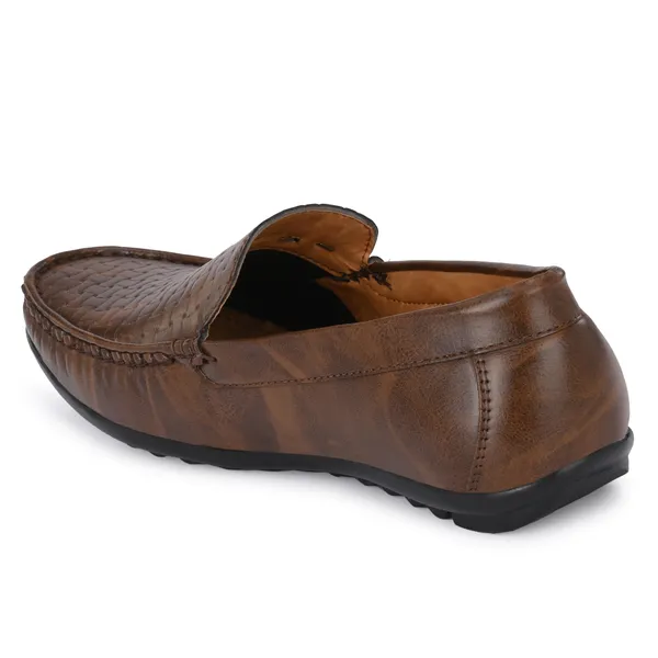 Brown_Leatherette_And_Airmix_Slip_On_Loafers_For_Men