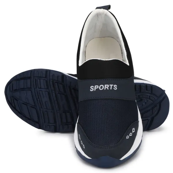 Navy_Blue_Mesh_And_Airmix_Slip_On_Sports_Shoes_For_Men